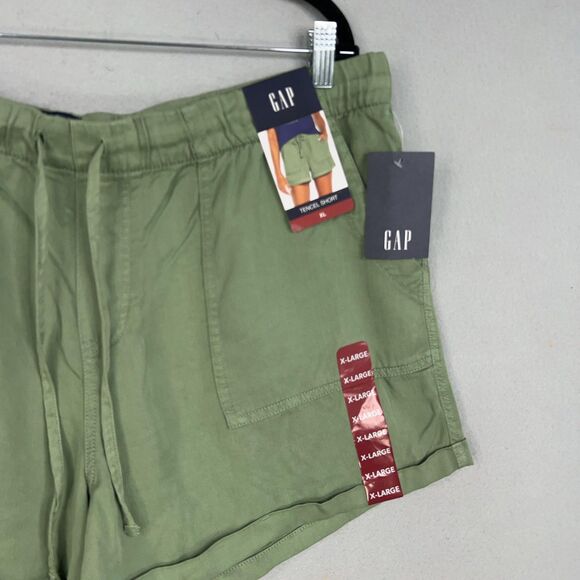 GAP Shorts Womens XL Green Casual Lounge Comfort Coastal Resort Vacay Tencel - Picture 3 of 11